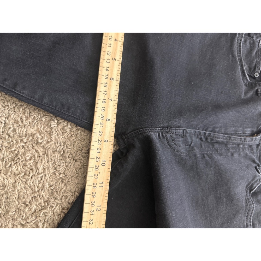 Mother Insider Crop Step Fray Jeans Not Guilty Black High Rise Flare Size 27 - Picture 4 of 8